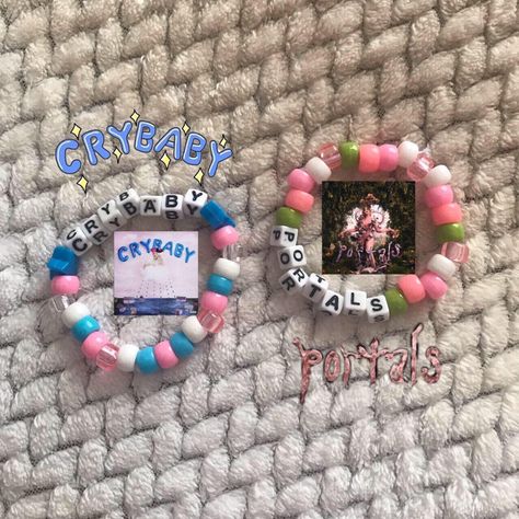 Cute Pony Bead Bracelets, Melanie Martinez Themed Bracelets, Melanie Martinez Braclets Ideas, Melanie Martinez Matching Bracelets, Melanie Martinez Beaded Bracelets, Portals Melanie Martinez Bracelet, Kandi Bracelets Patterns How To Make, Melanie Martinez Gift Ideas, Portals Tour Bracelets