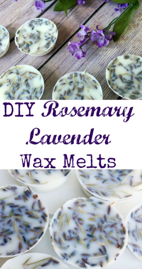 Wax Melts Recipes, Diy Wax Melts, Lavender Laundry, Lavender Crafts, Melt Recipe, Rosemary Lavender, Diy Wax, Homemade Soap Recipes, Art Rock