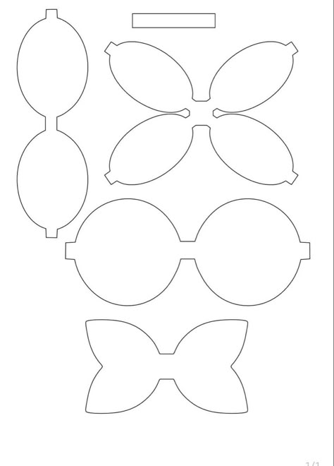 Hair Bow Templates Free Printable Svg, Bow Template Printable Free, Hair Bow Templates Free Printable, Bow Pattern Printable Free, Hairbow Templates, Paper Bows Diy, Diy Leather Bows, Diy Baby Bows, Lidia Crochet Tricot