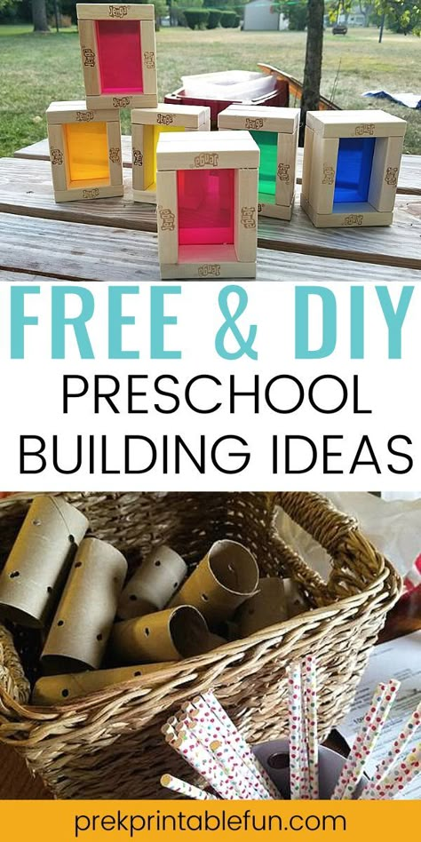 Construction Club Ideas, Reggio Construction Activities, Building Unit For Preschoolers, Dollhouse Center Preschool, Building Dramatic Play, Construction Projects For Kids, Preschool Building Center, Building Center Kindergarten, Building Provocations Preschool