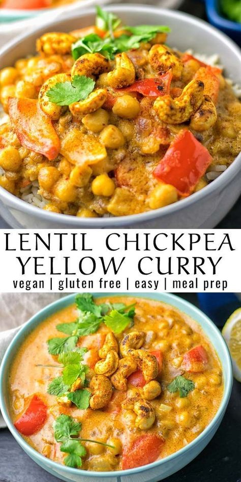 Vegetarian Yellow Curry Recipes, Vegan Yellow Curry Recipes, Recipes With Yellow Curry Paste, Plant Based Curry, Curry Paste Uses, Curry Chickpeas, Yellow Curry Recipe, Curry Recipes Vegetarian, Thai Curry Paste