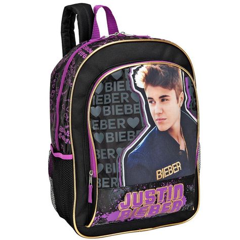 Justin Bieber School Backpack Justin Bieber Merchandise, Justin Bieber Black, Organize 365, Best Kids Backpacks, Rolling Backpack, Back To School Backpacks, Kids Backpack, String Bag, On My Mind