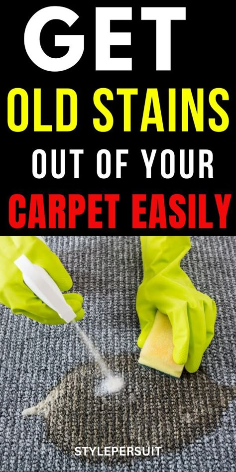 Older carpet stains are more challenging to clean than newer ones. Set-in stains, whether in clothing or on carpets, pose greater cleaning difficulties. Learn how to eliminate old carpet stains easily and... Tough Stains On Carpet, Removing Old Stains From Carpet, Remove Pet Stains From Carpet, Old Pet Stains Out Of Carpet, How To Remove Old Carpet Stains, Grease Stains Out Of Carpet, Stain Remover For Set In Stains Carpet, Carpet Stains Old, How To Clean Old Stains From Carpet