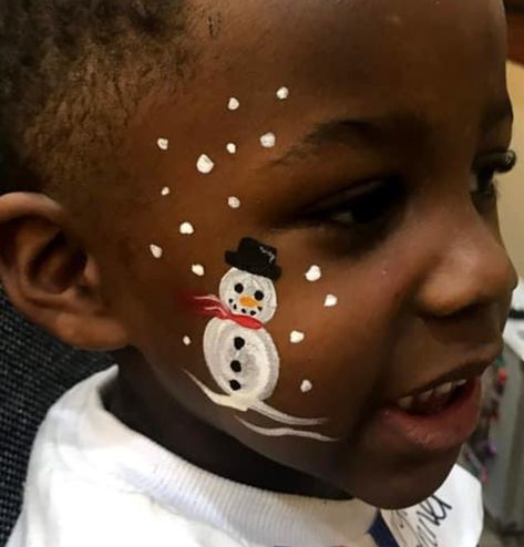 Face Painting Ideas For Kids Christmas, Easy Christmas Face Paint, Simple Christmas Face Paint, Winter Face Painting Ideas For Kids, Christmas Face Paint Ideas, Xmas Face Paint, Christmas Face Painting Ideas, Holiday Face Paint, Easy Christmas Face Painting Ideas