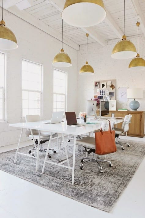 Savor Home: INTERIORS: STUDIO MCGEE Studio Mcgee Office, Studio House, Creative Workspace, Workspace Inspiration, Office Workspace, Workspace Design, Studio Mcgee, White Table, Office Inspiration