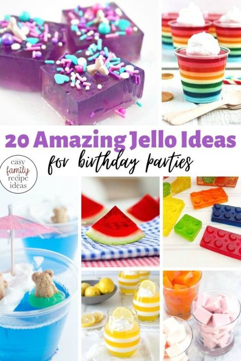 Jello Serving Ideas, Jello Topping Ideas, Jello Snack Ideas, Jello Party Desserts, Jello Appetizers, Jello Rolls Recipes, Creative Jello Ideas, Cool Jello Ideas, Jello Dessert Ideas