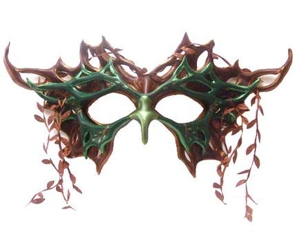 Bird and Tree Masks by Beadmask on deviantART Forest Masquerade Mask, Handmade Fantasy Masquerade Mask, Nature Masquerade Mask, Handmade Fantasy Costume Masks, Horned Masquerade Mask, Unusual Outfits, Felt Boots, Masquerade Masks, Deviant Art