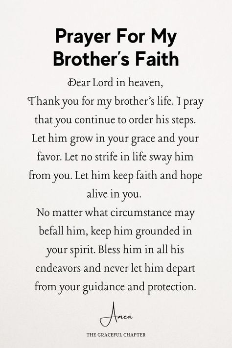 Praying For My Brother, Prayers For My Brothers Healing, Prayers For Brother Healing, Brother Bible Verse, Prayer For My Brother Strength, Prayer For My Brother Healing, Prayers For Siblings, Prayers For My Father, Prayer For Brother