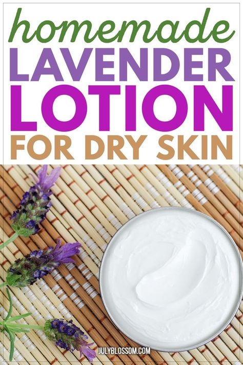 Diy Lavender Lotion Recipe, Lavender Lotion Diy, What To Do With Dry Lavender, Diy Lotion For Dry Skin, Diy Body Lotion For Dry Skin, Essential Oil Lotion Recipe, Lavender Business, Witchy Apothecary, Food For Dry Skin