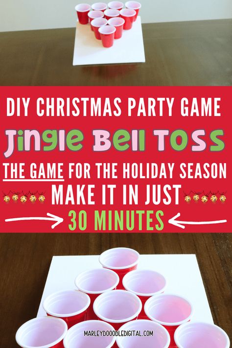 Add excitement to your holiday gathering with the jingle bell toss game! Perfect for kids, families, or office parties, this fun and easy-to-set-up game will bring holiday cheer to any event. Great for groups of all sizes, it’s a festive activity that guarantees laughter. Make your next Christmas party unforgettable with this fun game idea! Christmas Games For Second Graders, Christmas Games 4th Grade, Christmas Toss Game, Easy Winter Games For Kids, School Xmas Party Ideas, Holiday Games For Kids At School, Christmas Party Games For Boys, Christmas Party Games For 2nd Grade, Christmas Game Classroom