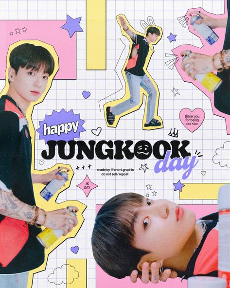 Happy Jungkook Day Edit, Jungkook Day Edit, Jungkook Poster Aesthetic, Happy Jungkook Day, Jungkook Poster, Happy Birthday Jungkook, Birthday Jungkook, Jungkook Birthday, Poster Aesthetic