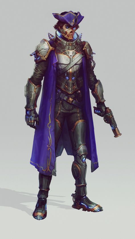 sci-fi Pirat, Alina Antonova on ArtStation at https://www.artstation.com/artwork/L21llr Sci Fi Wizard, Sci Fi Pirate, Game Of Thrones Sigils, Sci Fi Character Art, Space Pirates, Sci Fi Character Design, Sci Fi Rpg, Villain Character, Science Fiction Novels