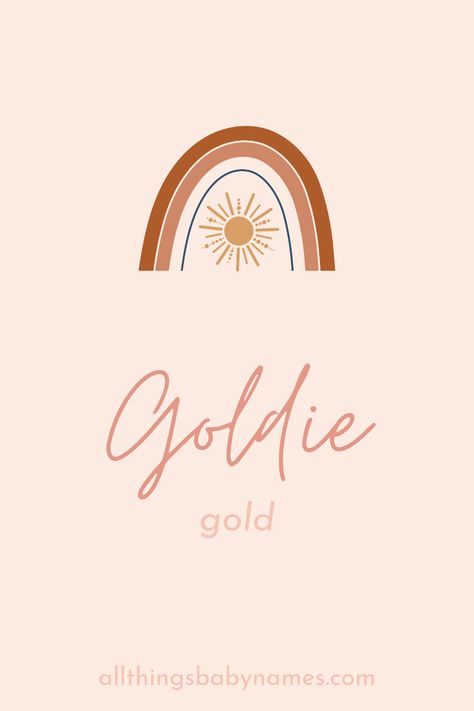 Goldie name meaning, origin and more. View our database of thousands of baby names and curated name lists to help you find the perfect name for your baby. Goldie Name, Baby Name Meaning, Unique Girl Names, Baby Moon, Baby Names And Meanings, Name List, Name Meaning, Babymoon, Unique Names