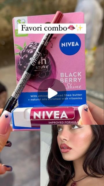 Nivea Blackberry Shine, Natural Oils, Blackberry, Shea Butter, Vitamins, Lips, Collage, Makeup, On Instagram