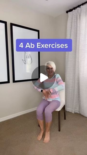 Seated Abdominal Exercises, Abdominal Exercises In A Chair, Chair Exercises For Belly Video, Chair Yoga Free, Chair Exercises For Belly, Pilates For Seniors Chair Exercises, Chair Exercises For Seniors, Core Excercises, Chair Excercises Workouts For Seniors