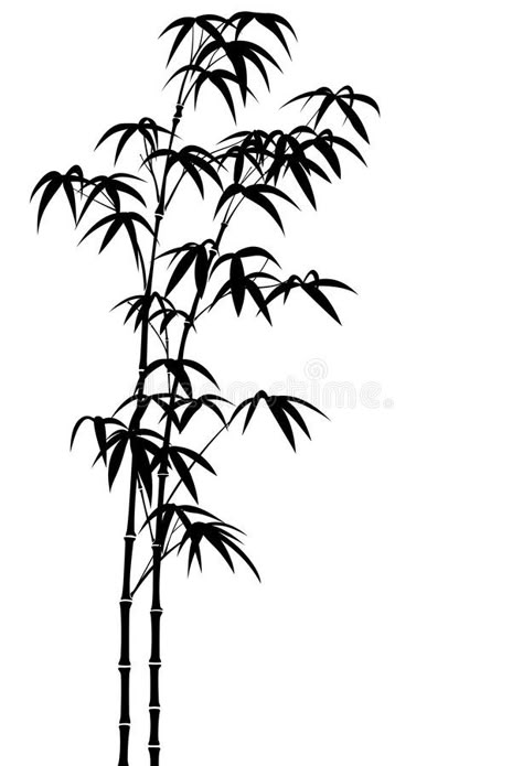 Bamboo. Vector silhouette of bamboo trees , #ad, #Vector, #Bamboo, #silhouette, #trees, #bamboo #ad Chinese Illustration Art, Bamboo Vector, Silhouette Trees, Easy Dragon Drawings, Trees Illustration, Underboob Tattoo Designs, Vintage Asian Art, Boom Kunst, Glass Etching Designs