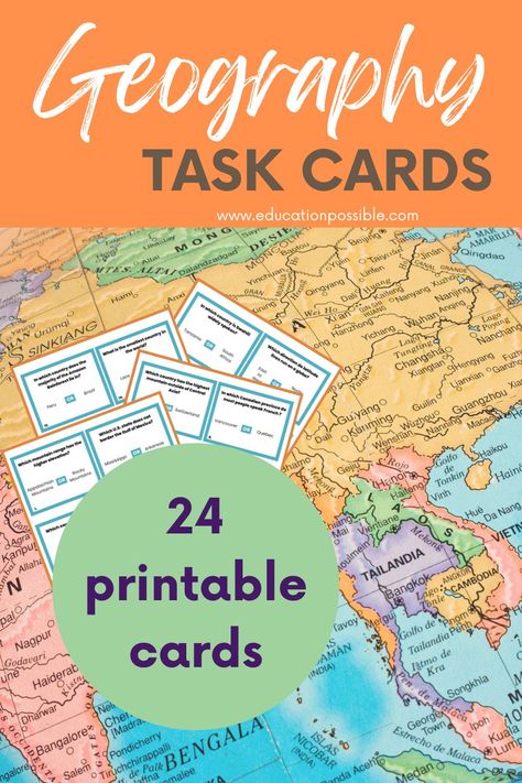 World Geography Lessons, Middle School Geography Lessons, Geography Printables, Geography Vocabulary, Middle School Geography, Geography Lesson Plans, Geography Teacher, Us Geography, Homeschool Middle School