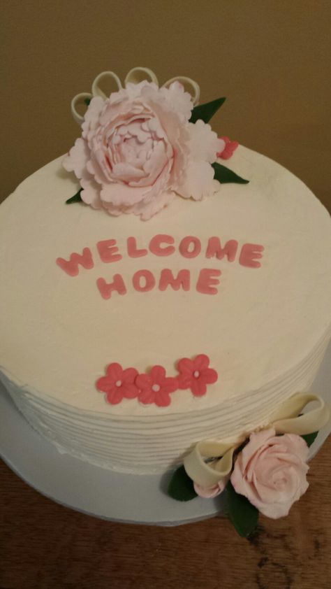 welcome home cake Welcome Cake, Welcome Home Cake, Welcome Home Cakes, Wallpaper October, India Cakes, Home Cake, Brides Cake, October 1st, Cake Decorating Tutorials