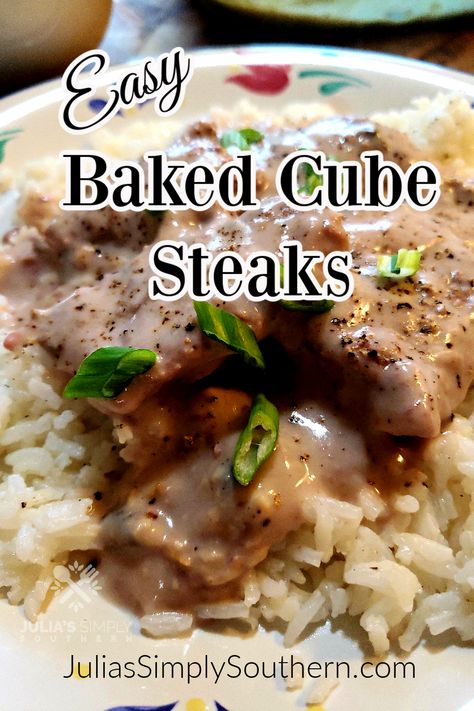 Baked Steak In The Oven, Cooking Cube Steak In Oven, Oven Fried Cube Steak, Cubed Steak Oven Baked, Beef Cube Steak Recipes Ovens, Cube Steak Meat Recipes, Cube Steak Venison Recipe, Beef Cube Steak Recipes Skillet, Country Style Steak In Oven