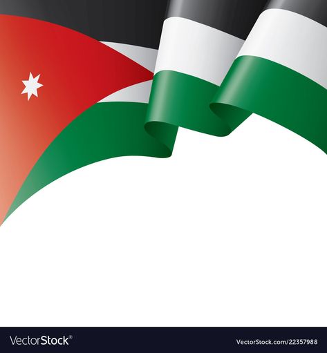 Jordan Flag, Flag Vector, National Flag, Png Images, Wind Sock, Adobe Illustrator, White Background, Vector Images, Vector Free