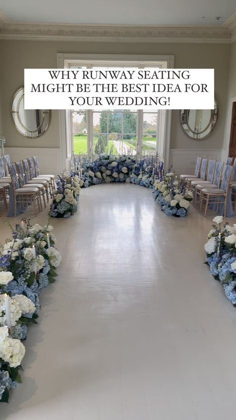 RUNWAY SEATING// Ditch the norm and let’s talk real wedding game-changer – Runway Seating! Why it rocks: Modern Vibes, Effortless Chic:… | Instagram Wedding Guest Activities, Wedding Ceremony Seating, Vowel Renewal, Galaxy Wedding, Statement Decor, Ceremony Seating, Guest Experience, Wedding Games, Heritage Fashion