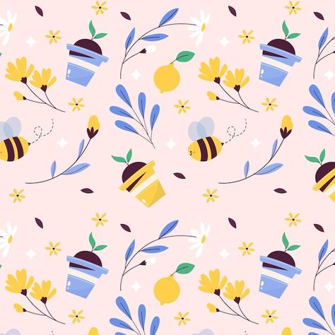 Procreate Pattern, Spring Vector, Spring Flats, Spring Pattern, Floral Pattern Design, Spring Season, Spring Floral, Spring Time, Season Spring