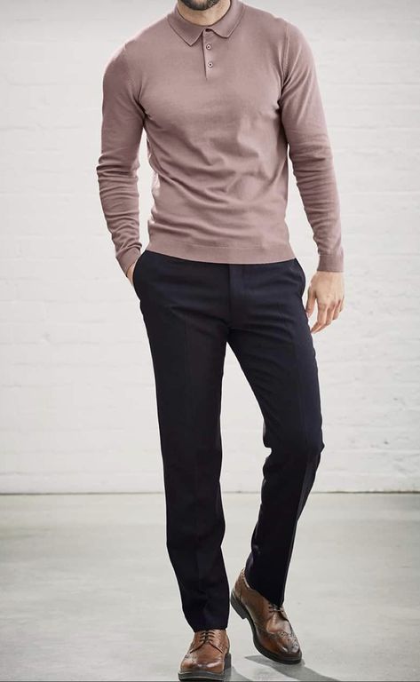 Mens Casual Work Clothes, Business Casual Men Work, Mens Smart Casual Outfits, Business Casual Shoes, Smart Casual Style, Smart Casual Men, Mens Fashion Smart, Smart Casual Outfit, Business Casual Men