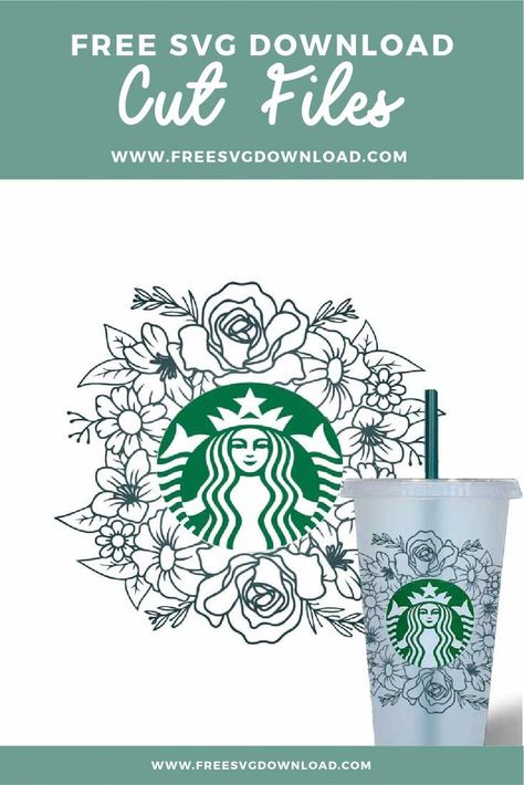 Cricut Pint Glass Ideas, Starbucks Tumbler Svg Free, Cold Cup Wrap Svg Free, Starbucks Cricut Svg, Free Svg Starbucks Cup, Vinyl Flowers Cricut, Starbucks Cup Designs Svg, Starbucks Cold Cup Svg Free, Starbucks Cricut Ideas