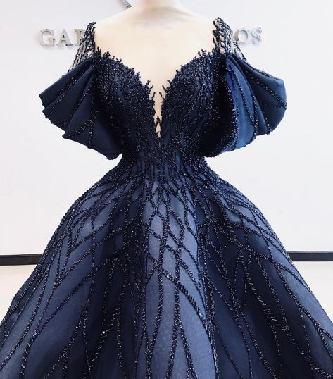 Navy Blue Fantasy Dress, Dark Blue Fantasy Gown, Dark Blue Ball Gown Fairytale, Dark Blue Masquerade Dress, Dark Blue Fantasy Dress, Night Under The Stars Theme Prom Dress, Space Theme Dress, Dark Blue Dress Aesthetic, Dark Blue Princess Dress