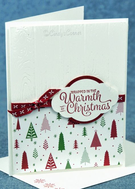 Snowflake Sentiments Christmas Su Birthday Cards, Su Christmas Cards, Cherry Cobbler, Whisper White, Card Crafting, Designer Series Paper, Be Merry, Embossing Folders, Embossing Folder