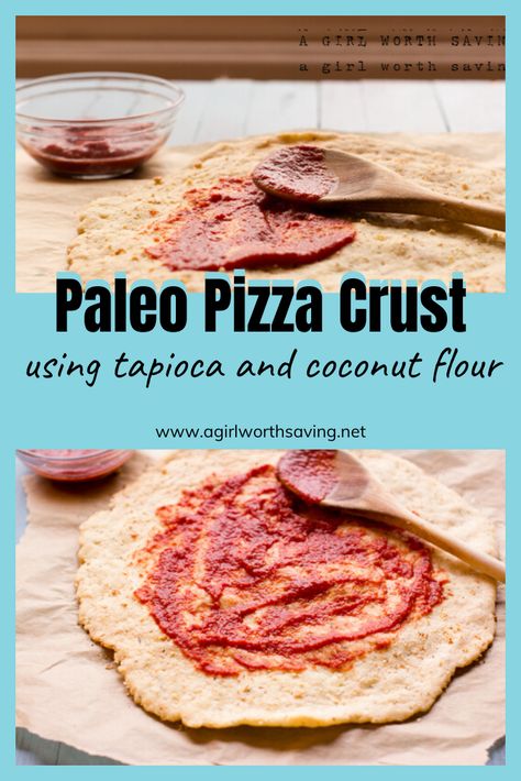 Crispy on the outside, this Paleo Pizza crust will bring back Pizza night! Nut-free and Dairy-free, your family will never know it's Paleo! Paleo Pizza Dough, Paleo Pizza Crust, Paleo Pizza, Friends Recipes, Paleo Cookbook, Low Carb Low Fat Recipes, Homemade Snickers, Cookies Bars, Pizza Crust Recipe