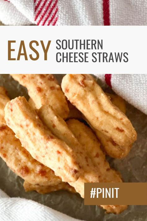 Easy Southern Cheese Straws are a Holiday and party staple in the south. Butter and cheese come together to make the perfect crispy wafer that everyone will love. Here is the BEST cheese straw recipe. Cheese Straws Easy, Homemade Flatbread Recipes, Cheese Straw, Cheese Straws Recipe, Best Freeze Dried Food, Homemade Flatbread, Bread Chocolate, Fancy Appetizers, Cheese Straws