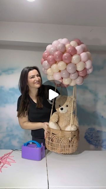 Balloon Decorations For Gender Reveal, Baby Welcome Ideas, Gender Reveal Ideas For Party Decoration Decor, Gender Reveal Centerpieces Diy, Baby Decoration Ideas, Gender Reveal Ideas For Party Decoration, Baby Shower Table Decoration Ideas, Gender Reveal Centerpieces, Balloon Centerpieces Diy