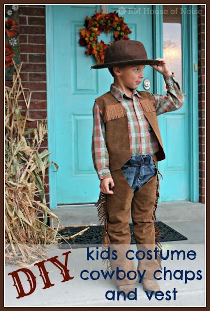 House of Noise... I mean boys.: DIY: Kids Costume - Cowboy Chaps and Vest Diy Cowboy Costume, Diy Girls Costumes, Diy Costumes Kids Boys, Baby Shoes Diy Pattern, Cowboy Chaps, Halloween Costumes Kids Boys, Boys Diy, Cowboy Outfit, Baby Shoes Diy