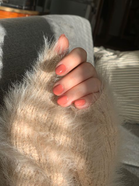 Peach nails gel Creamy Peach Nails, Peach Bridal Nails, Light Orange Nails Peach, Peach Shimmer Nails, Nail Peach Color, Peach Fuzz Nail Color, Dark Peach Nails, Peach Toe Nails, Peach Nails Short