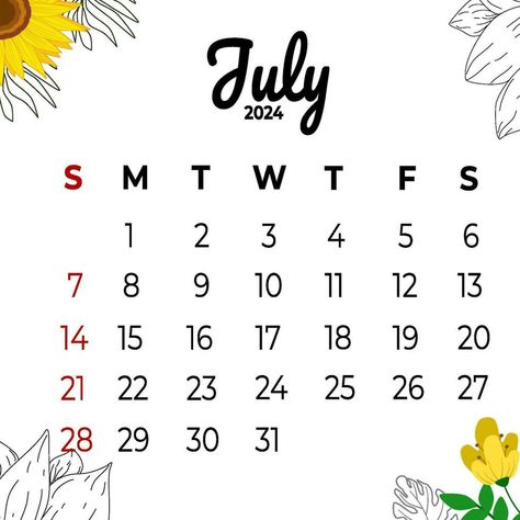 July 2024 Calendar Aesthetic, July 2024 Calendar Wallpaper Iphone, July 2024 Calendar Black Background, July Month Calendar 2024, Printable July Calendar 2024, Sai Baba Hd Wallpaper, July Calendar, Guru Nanak, Aesthetic Flowers