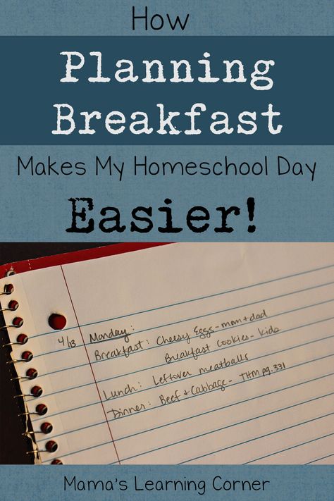 How Meal Planning Breakfast Makes My Homeschool Day Easier plus tips and ideas! Homeschool Breakfast, Homeschool Lunches, Homemade Oatmeal Bars, Homeschool Meals, Breakfast Energy, Routines For Kids, Meal Planning For Beginners, First Grade Curriculum, Energy Breakfast