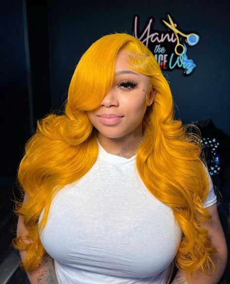 Colored Hairstyles, Bang Wig, Wigs Body Wave, Baby Lyrics, Color Rubio, Frontal Wig Hairstyles, Lace Fronts, Quick Weave Hairstyles, Hair For Women