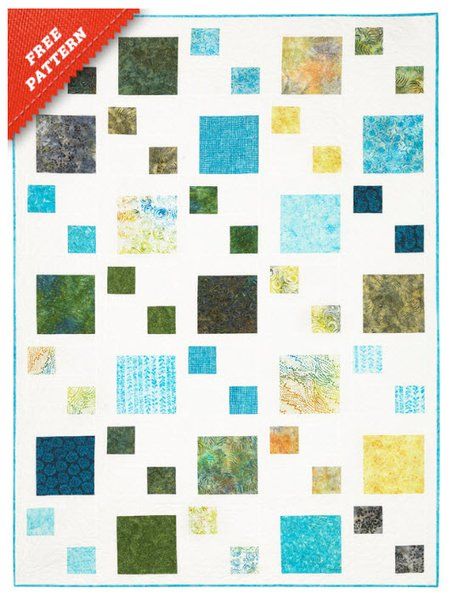 Pebble Path Free Quilt Pattern by Timeless Treasures Quilting Projects Free, Pebble Path, Easy Quilting Projects, Charm Pack Quilt Patterns, Charm Square Quilt, Easy Quilting, Charm Pack Quilt, Quilt In A Day, Cozy Quilts