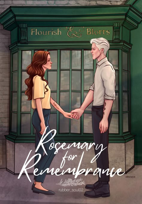 Remain Nameless Dramione Cover, Dramione Classics Covers, Damaged Goods Dramione Cover, Rosemary For Remembrance Dramione, Dramione Fanfic Ao3, Dramione Fanfic Cover, Ao3 Dramione, Dramione Cover Art, Dramione Book Cover