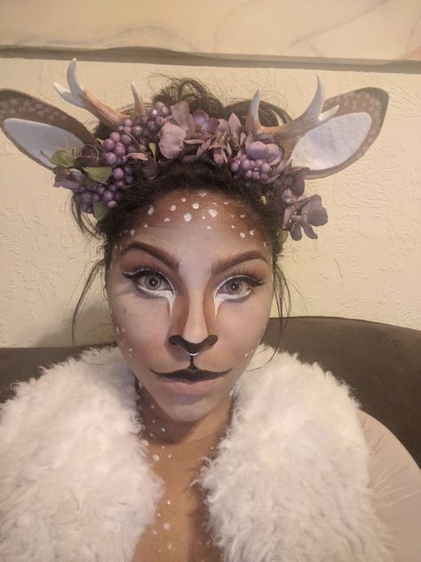 Satyress Art, Fawn Cosplay, Fawn Outfit, Minotaur Costume, Fae Oc, Fawn Costume, Cosplay Crafts, Reindeer Diy, Deer Outfit