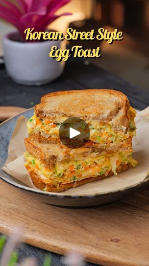 Protein Egg Sandwich, Korean Egg Sandwich, Korean Street Toast, Korean Bread, Cooking Shooking, Trip To Korea, Protein Egg, Korean Street Style, Egg Sandwich