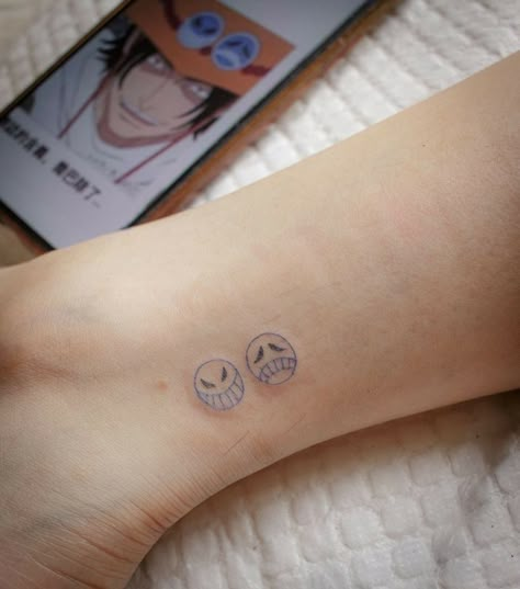 Subtle One Piece Tattoo, Small One Piece Tattoo, One Piece Tattoo Minimalist, Ace Tattoo One Piece, One Piece Tattoo, Ace Tattoo, Worst Tattoos, One Piece Tattoos, Pieces Tattoo