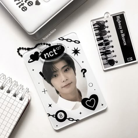 Nct Photocard Holder, Acrylic Photocard Holder Design, Pc Holder Kpop, Acrylic Pc Holder, Card Holder Kpop, Business Keychain, Acrylic Photocard Holder, Pc Holder, Collect Book