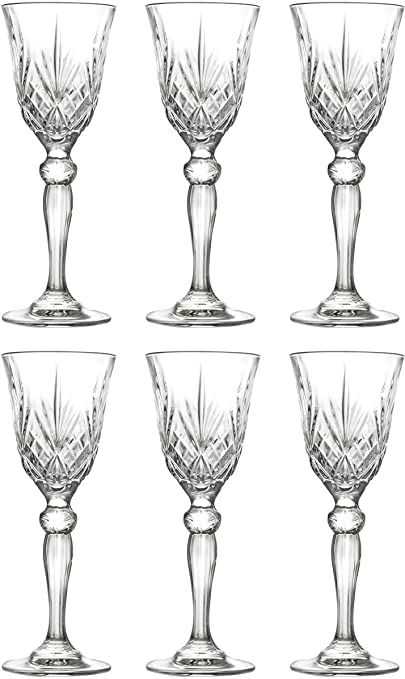 Amazon.com | Liquor Glass - Stemmed Glasses - Set of 6 Glasses - Crystal Glass - Designed - Use it for - Sherry - Shot - Vodka - Liquor - Cordial - Each Glass is 1.75 oz. - by Barski - Made in Europe: Cordial Glasses Liquor Glass, Everyday Glasses, Cordial Glasses, White Wine Glasses, Red Wine Glasses, Tabletop Decor, Stemless Wine Glasses, Beer Mugs, Glassware Set