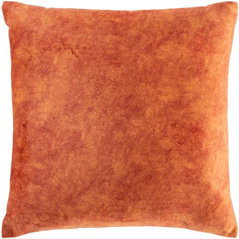 OIS-008 - Surya | Rugs, Lighting, Pillows, Wall Decor, Accent Furniture, Decorative Accents, Throws, Bedding Orange Velvet Texture, Orange Accent Pillows, Burnt Orange Pillows, Orange Pillow Covers, Stylish Throw Pillows, Orange Pillows, Surya Rugs, Red Pillows, Velvet Color