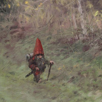 ArtStation - Jakub Rozalski Gnome Inspiration, Dnd Gnome, Gnomes Art, Gnome Dnd, Jakub Rozalski, Gnome Art, Fantasy Wizard, Arte Peculiar, Fairytale Art