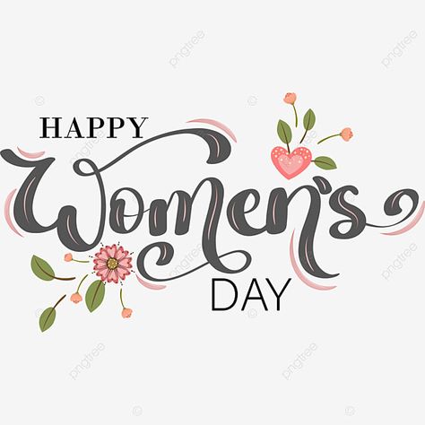 Happy Womens Day Text Decorated With And Flowers White Pattern Background, Mothers Day Text, Flower Text, Happy Womens, Happy Mothers Day Wishes, Happy Woman Day, Hello March, Women Day, Happy Women's Day