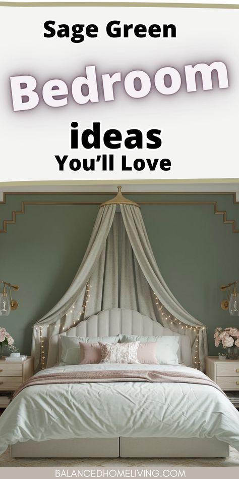 Sage green bedroom ideas for a cozy retreat Sage Green White Bedroom, Green Teen Bedroom, Green And White Bedding, Green White Bedroom, White Bedding Ideas, Sage Green With Black, Vibe Bedroom Ideas, Sage Green Curtains, Sage Green Bedroom Ideas