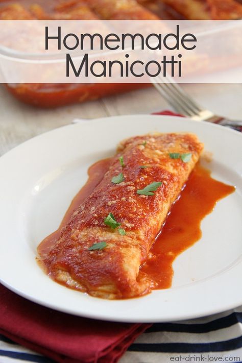 Manicotti Crepe Recipe, Homemade Manicotti Recipe, Italian Manicotti, Manicotti Recipes, Manicotti Crepes, Homemade Manicotti, Manicotti Shells, Crepe Recipe Savory, Vegetable Recipes Dinner